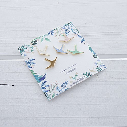 Kit 5 Pins Andorinhas Sweet