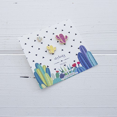 Kit Pins Cactus Rosa