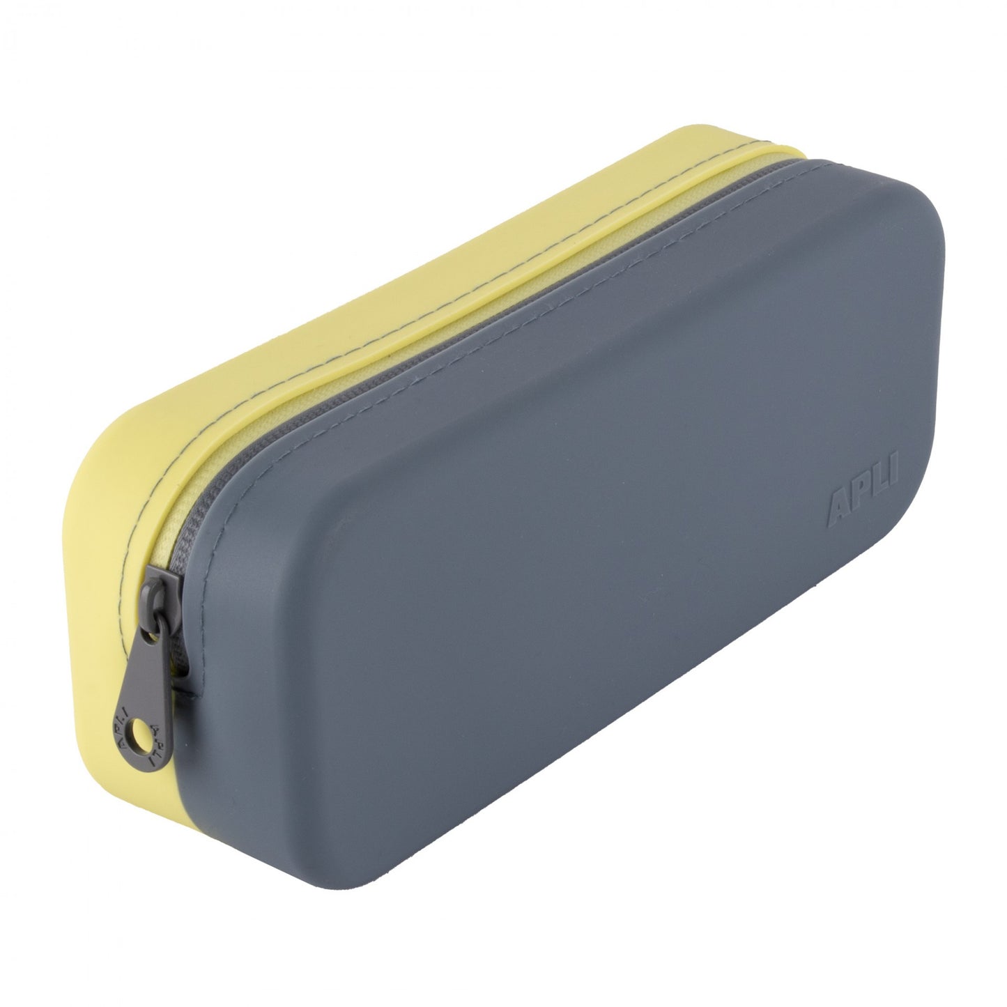 Estojo Silicone Bicolor Amarelo Cinza