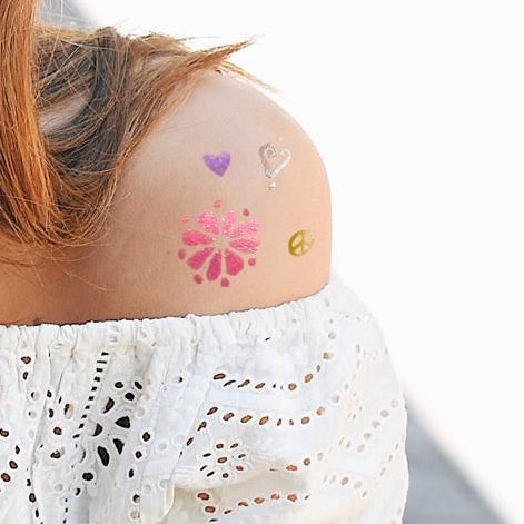 Kit 4 Canetas Glitter para tatuagens
