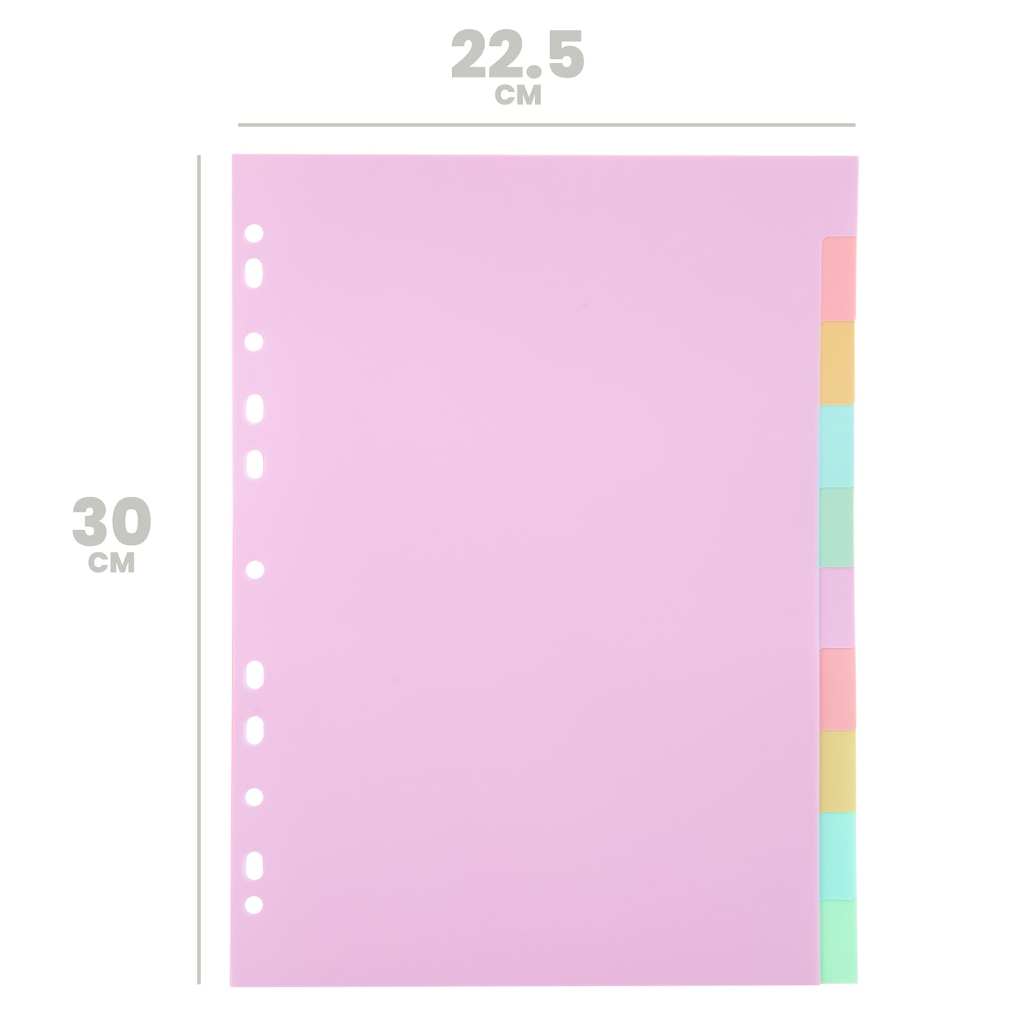Kit 10 Separadores A4 Pastel