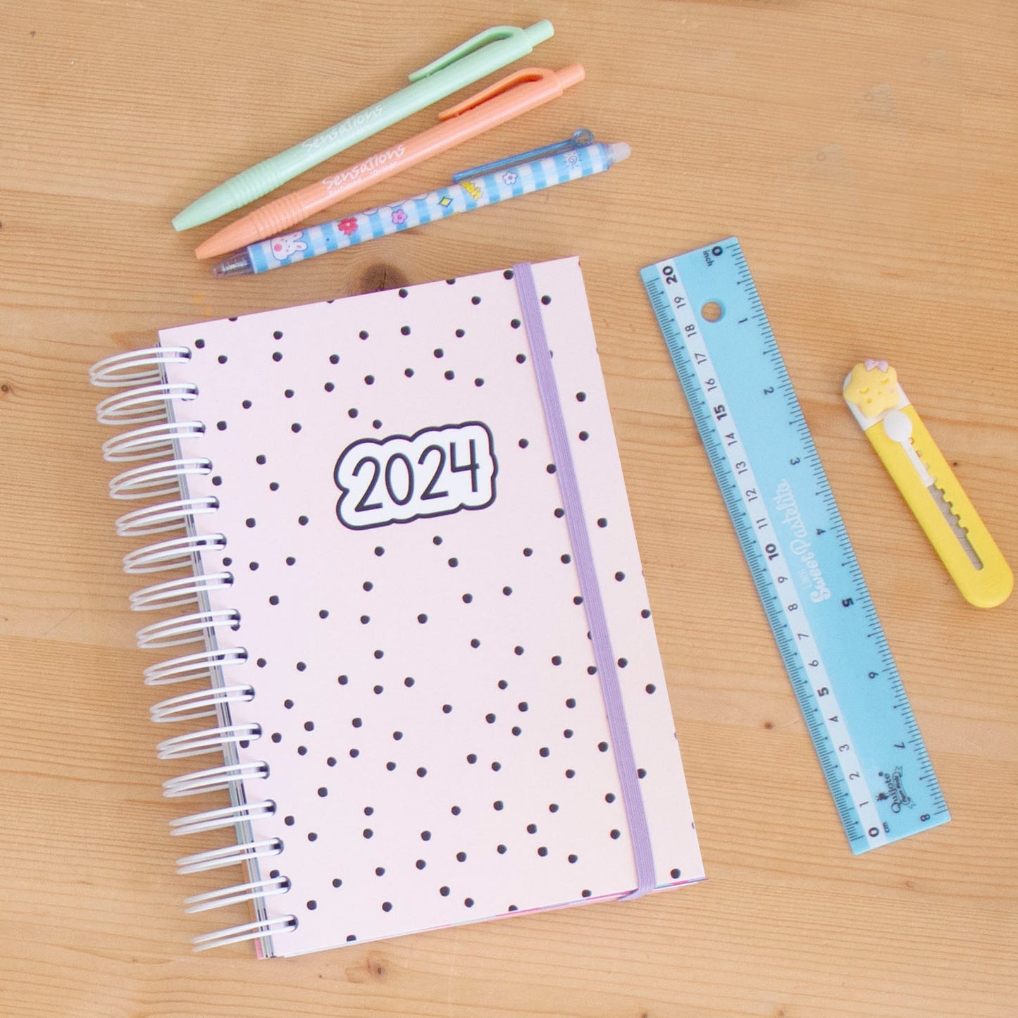 Agenda A5 Semanal 2024 Capa Dura CLASSIC DOTS