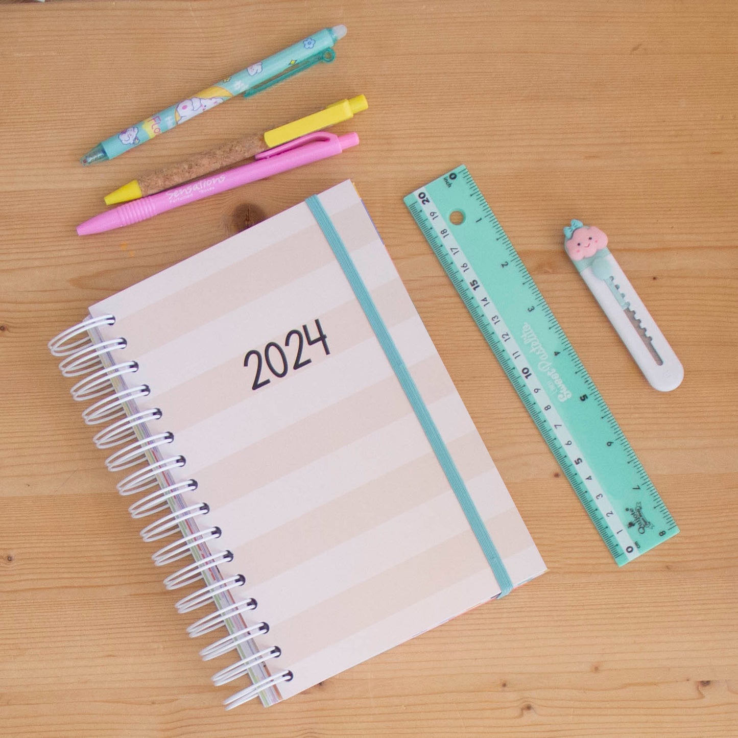 Agenda A5 Semanal 2024 Capa Dura CLASSIC STRIPES