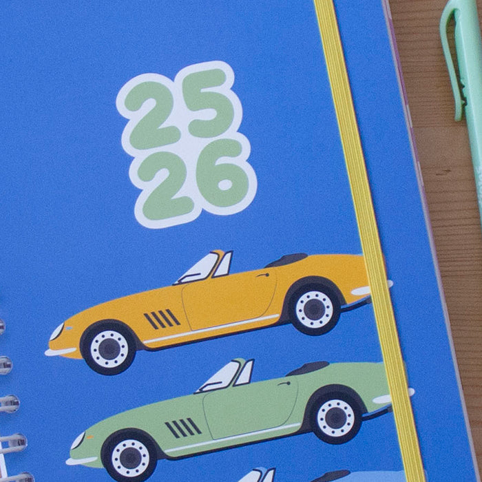Agenda A5 Semanal 2025/2026 Capa Dura CARS