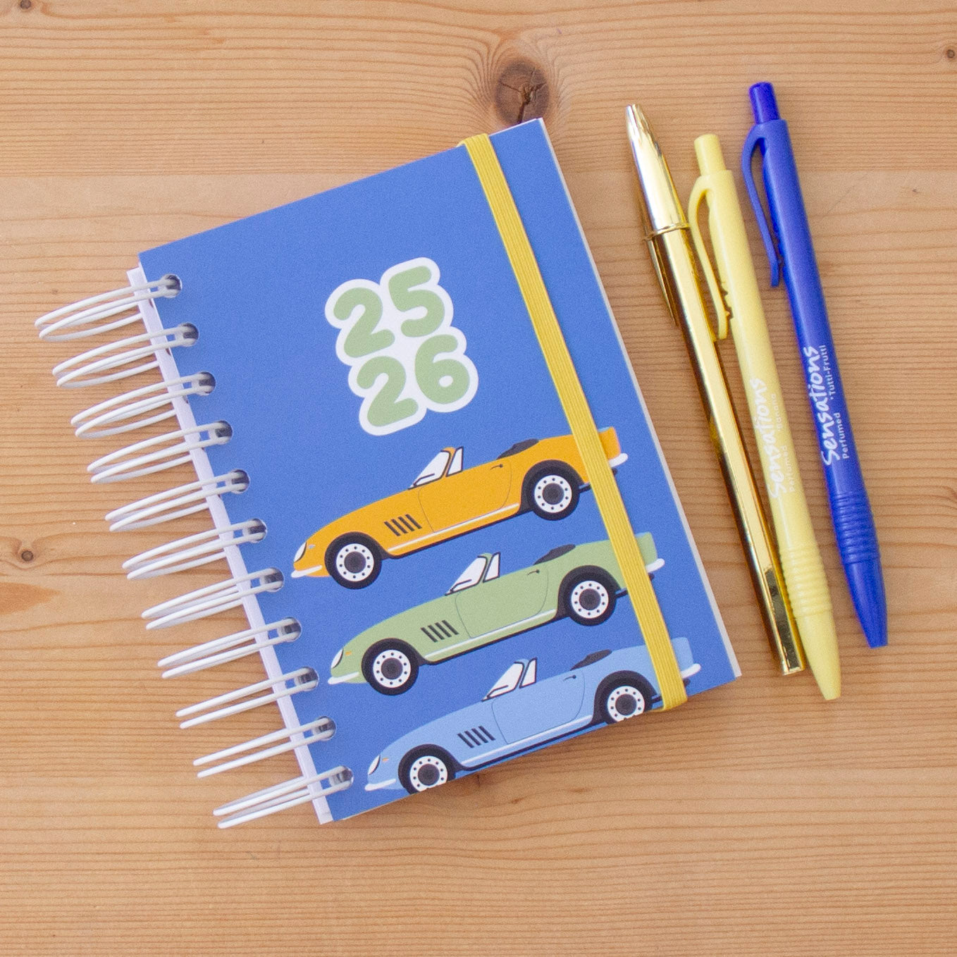 Agenda A6 Semanal 2025/2026 Capa Dura CARS