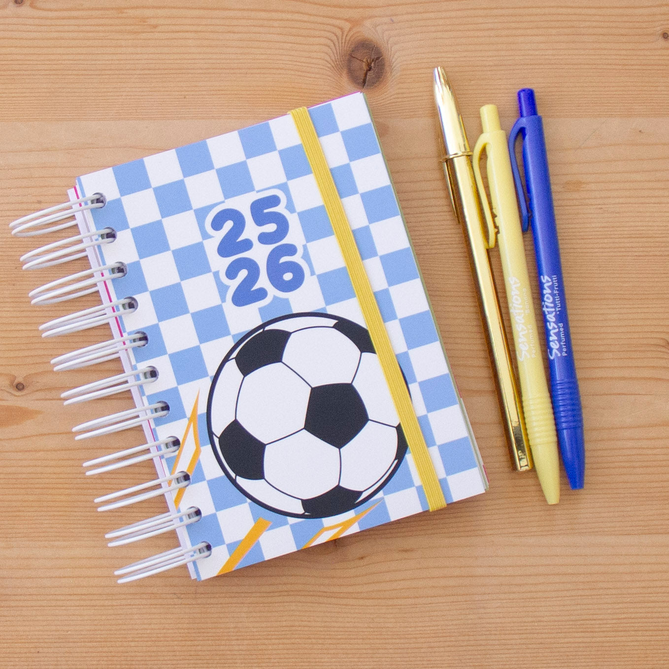 Agenda A6 Semanal 2025/2026 Capa Dura FOOTBALL