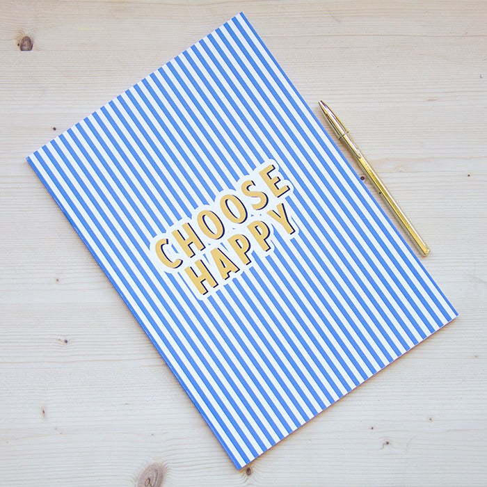 Caderno Agrafado A4 PAUTADO Blue Stripes