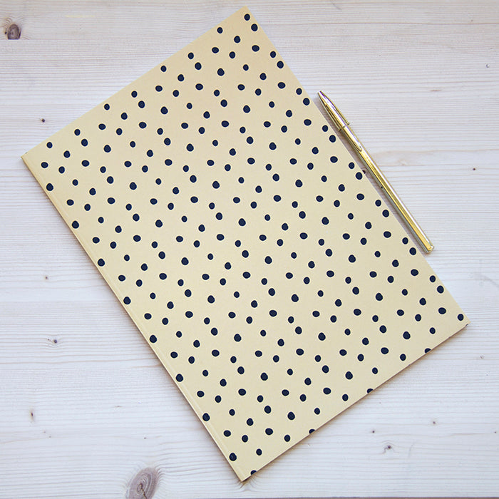 Caderno Agrafado A4 PAUTADO Mini Dots Yellow