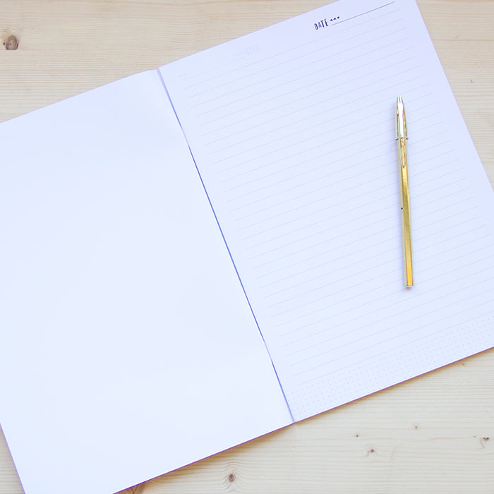 Caderno Agrafado A4 PAUTADO Pink Stripes