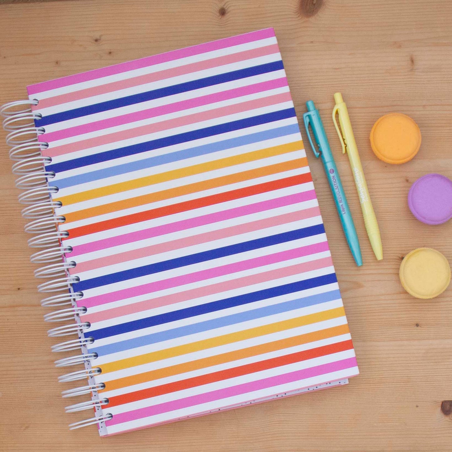 Caderno A4 Capa Dura Pautado STRIPES