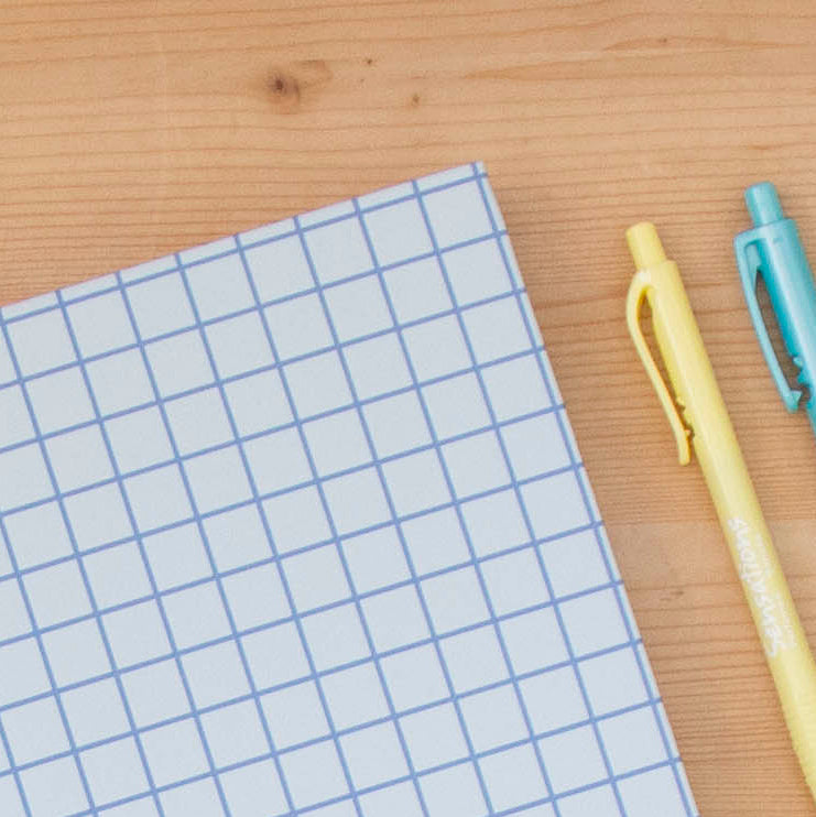 Caderno A4 Capa Dura Pautado GRAPHIC BLUE