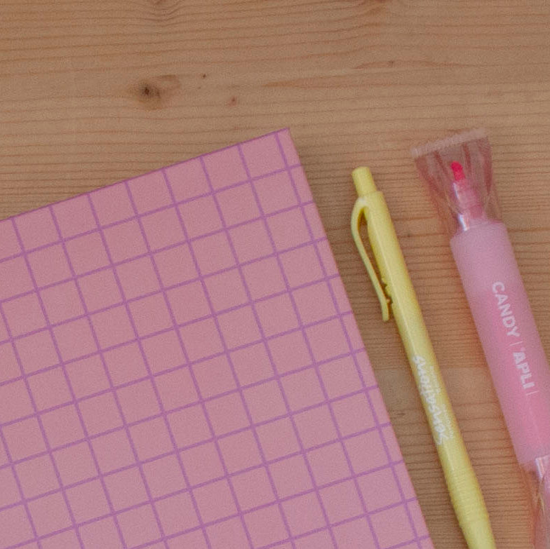 Caderno A4 Capa Dura Pautado GRAPHIC PINK