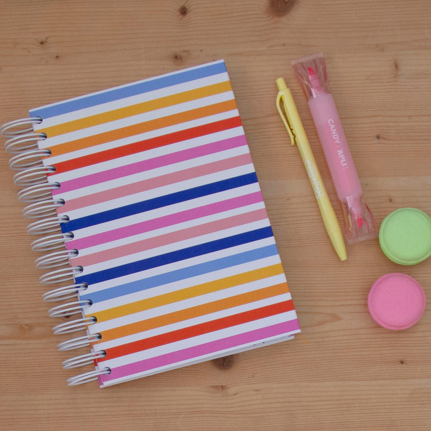 Caderno A5 Capa Dura Pautado STRIPES