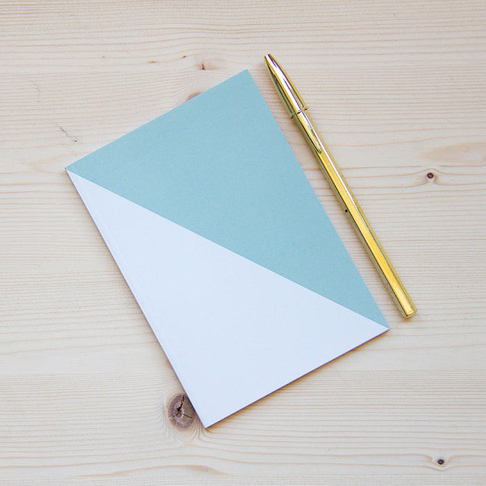 Caderno Agrafado A6 PAUTADO Green Cream