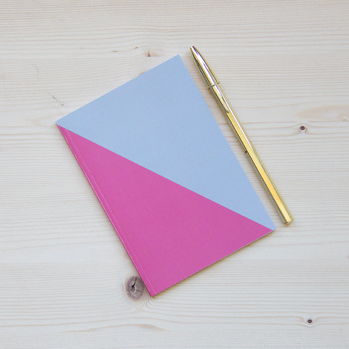 Caderno Agrafado A6 PAUTADO Pink Grey