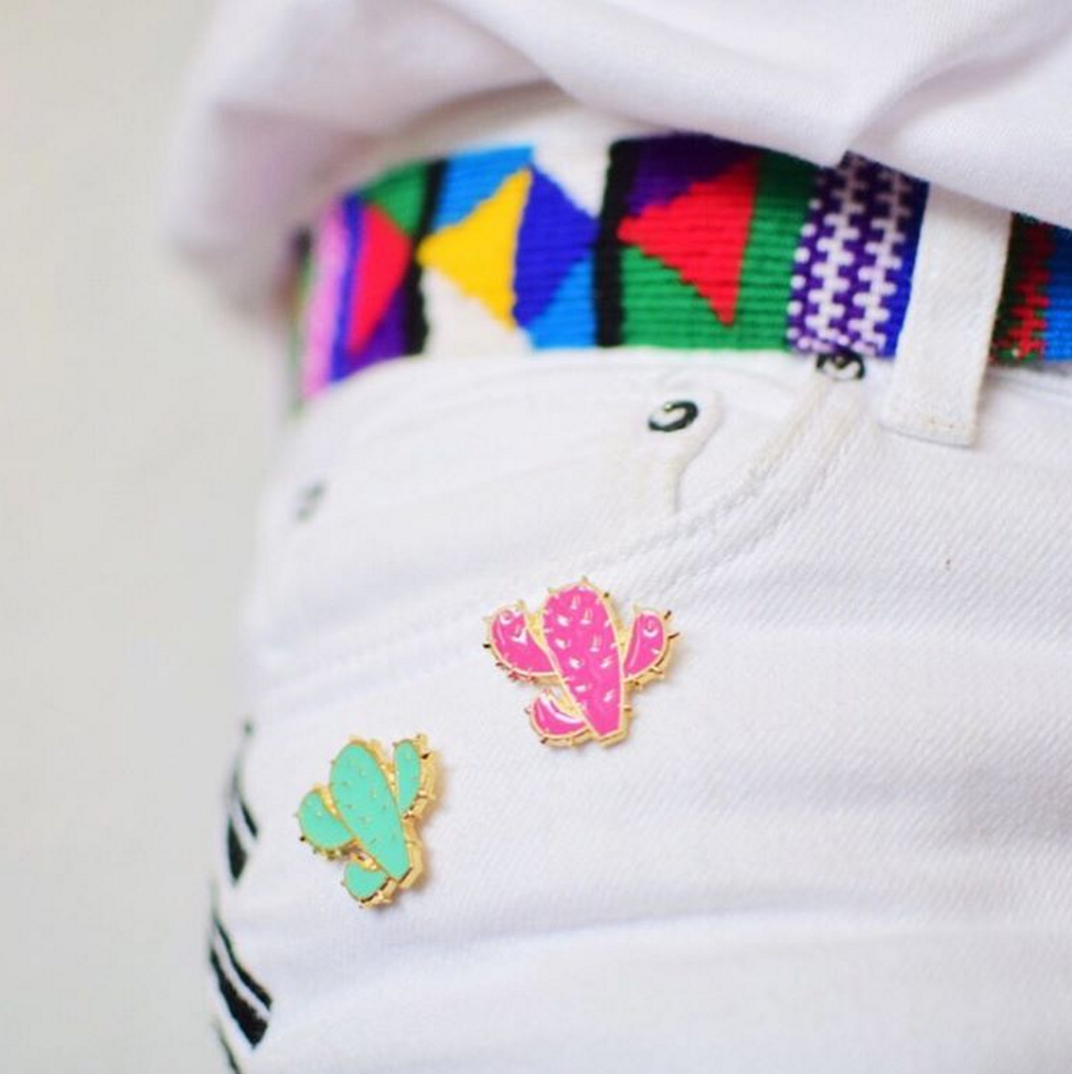 Kit Pins Cactus Rosa