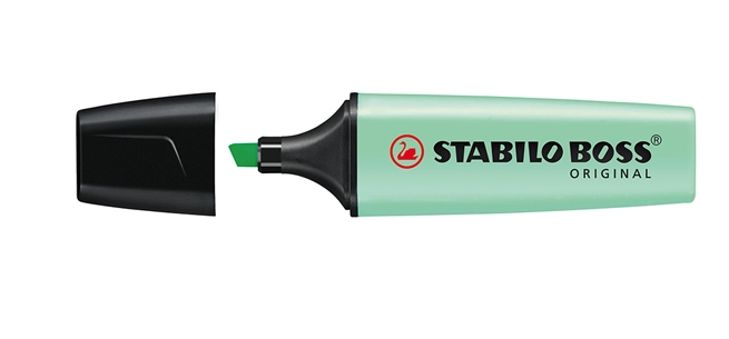Marcador Stabilo Boss Pastel Verde