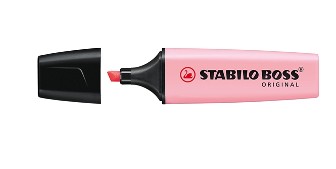 Marcador Stabilo Boss Pastel Rosa