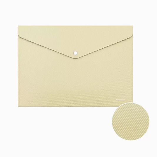 Bolsa Envelope A4 com mola Pastel Amarelo