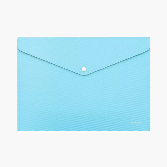 Bolsa Envelope A4 com mola Pastel Azul