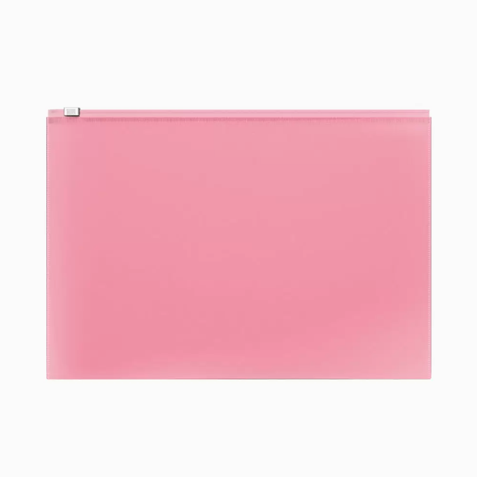 Bolsa Envelope A4 com fecho Pastel Rosa*