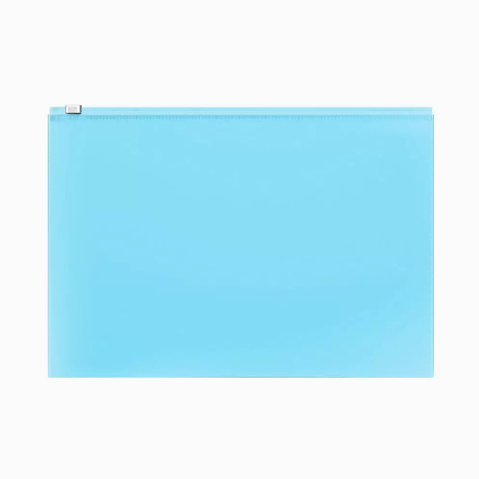 Bolsa Envelope A4 com fecho Pastel Azul*