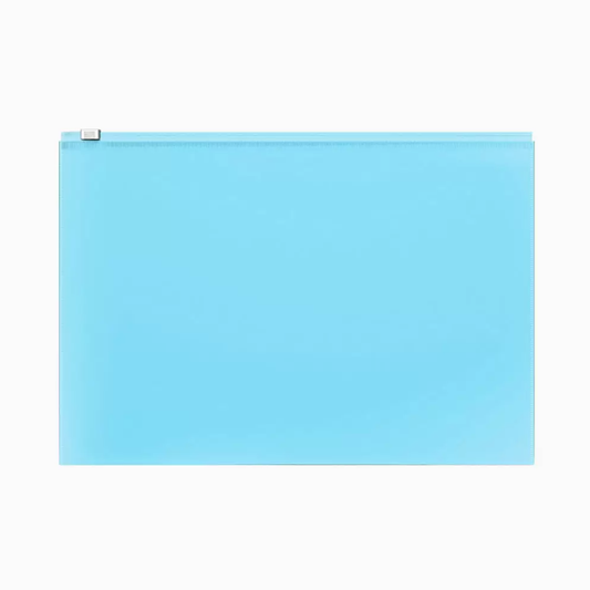 Bolsa Envelope A4 com fecho Pastel Azul