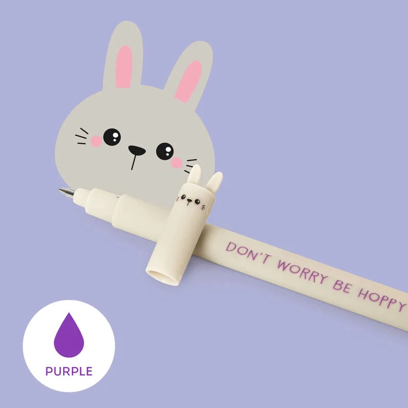 Caneta Apagável (roxa) Bunny