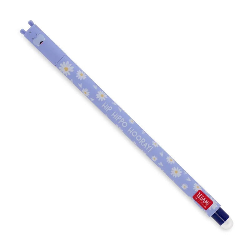 Caneta Apagável (azul) Hipopótamo Hippo
