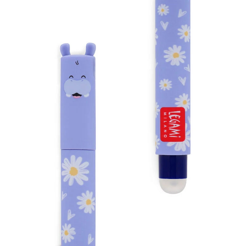 Caneta Apagável (azul) Hipopótamo Hippo