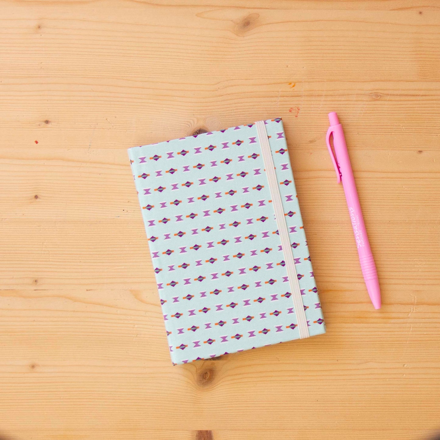 Caderno A6 tecido Mint