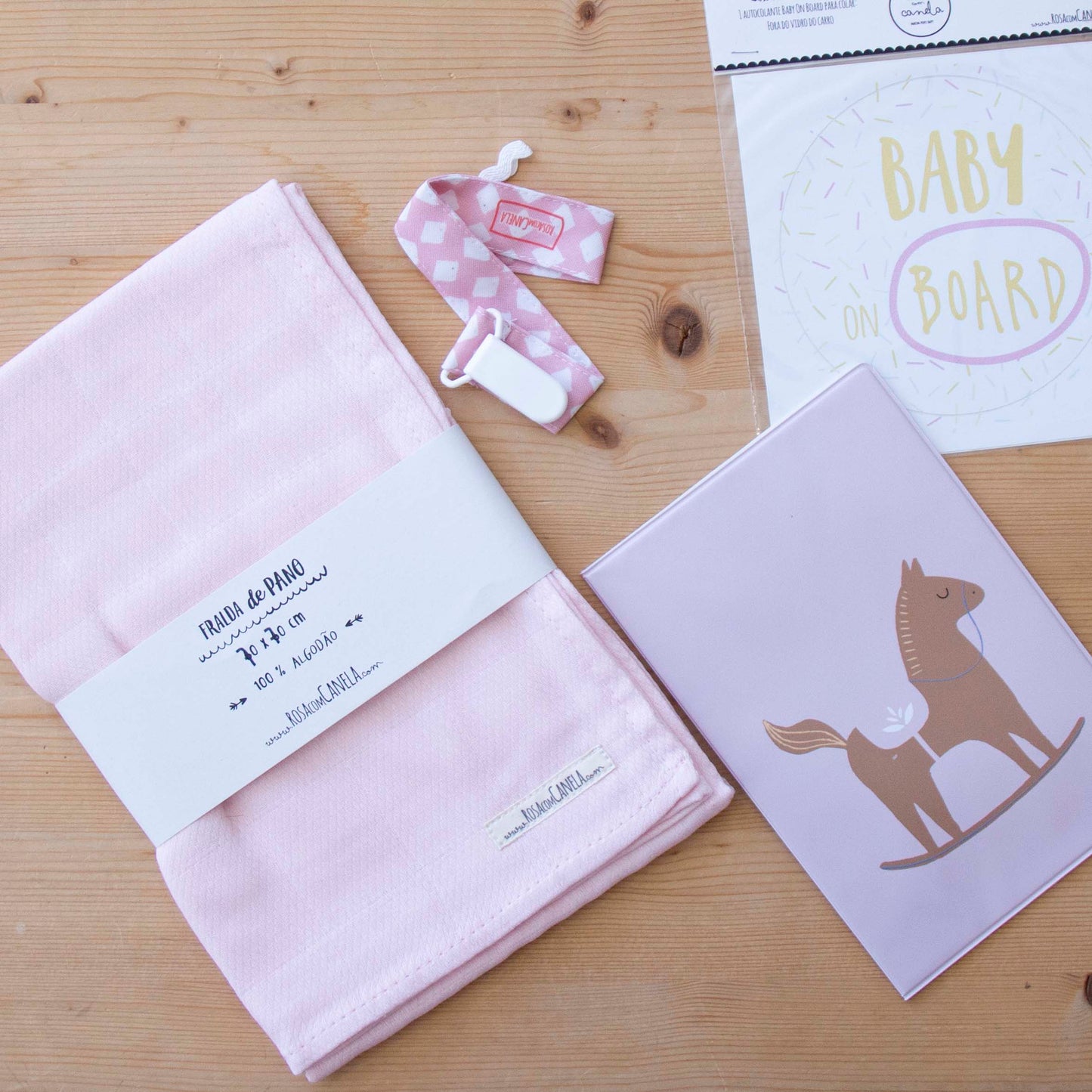 Kit Baby recém-nascido Rosa