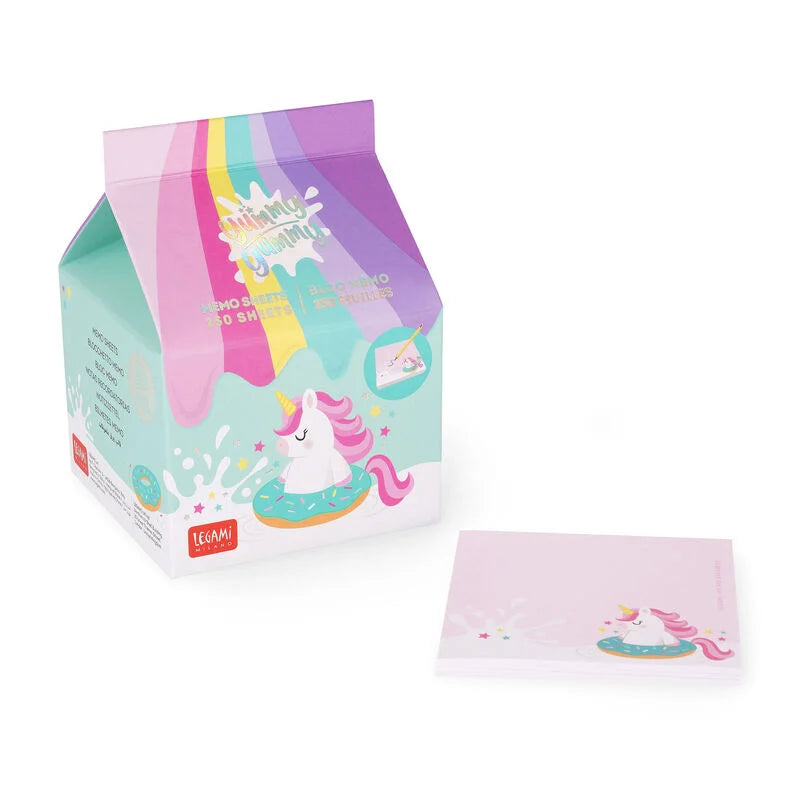 Bloco Memo Sheets Unicórnio (250 folhas)