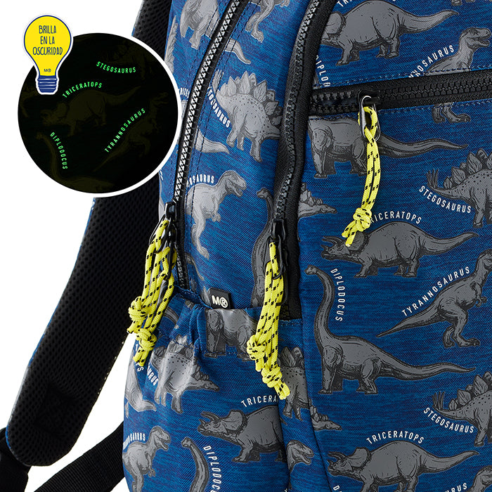 Mochila Reciclada Tripla Wild Dino 14 L