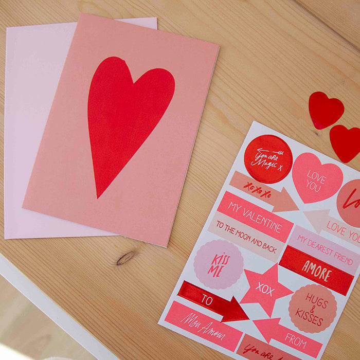 Postal DIY Red Heart