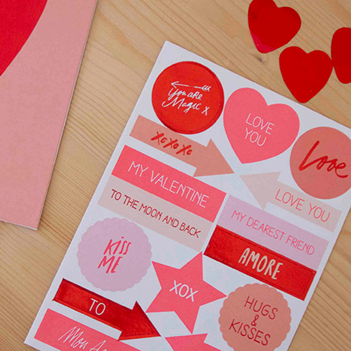 Postal DIY Red Heart