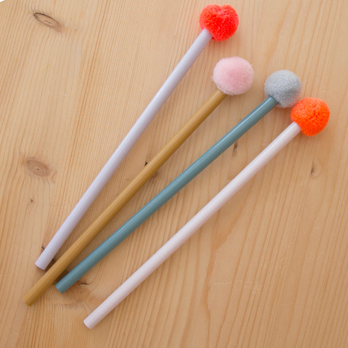 Kit 4 Lápis Pompom