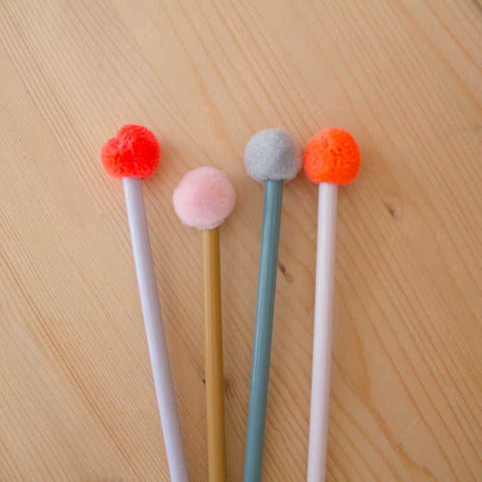 Kit 4 Lápis Pompom