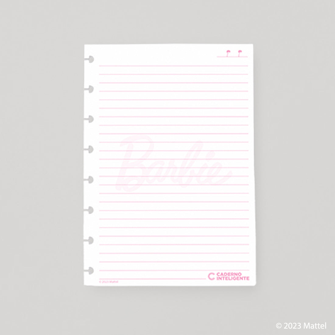 Folhas Pautadas A5 90g BARBIE™ Pink para Caderno Inteligente