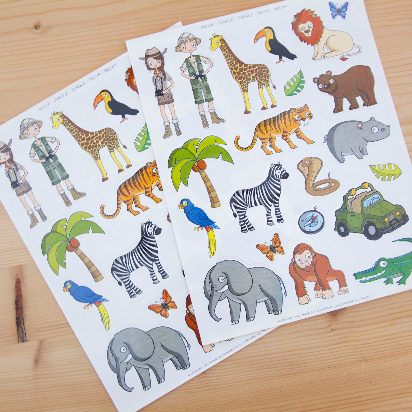 Stickers A5 Selva Removíveis