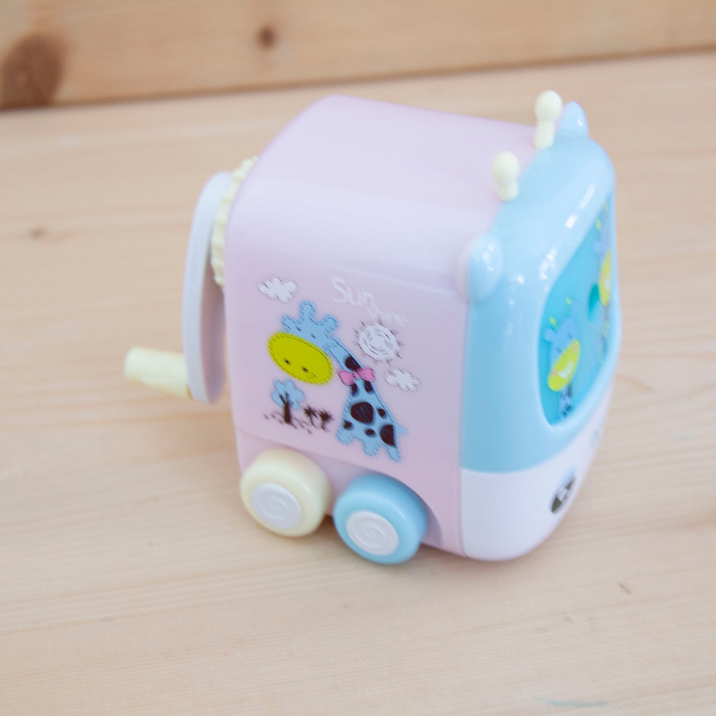 Afia Infantil com manivela Rosa