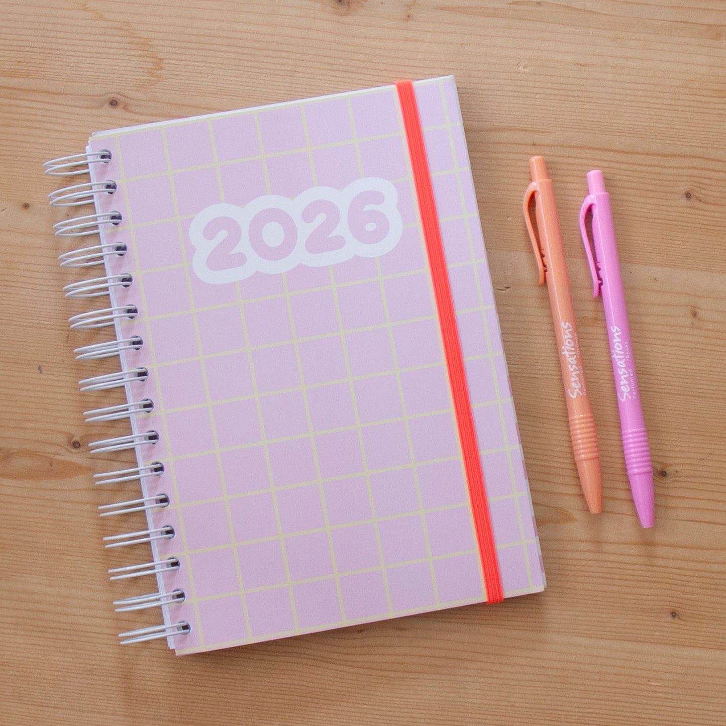 PRÉ-VENDA Agenda A5 Semanal 2026 Capa Dura GRAPHIC PINK