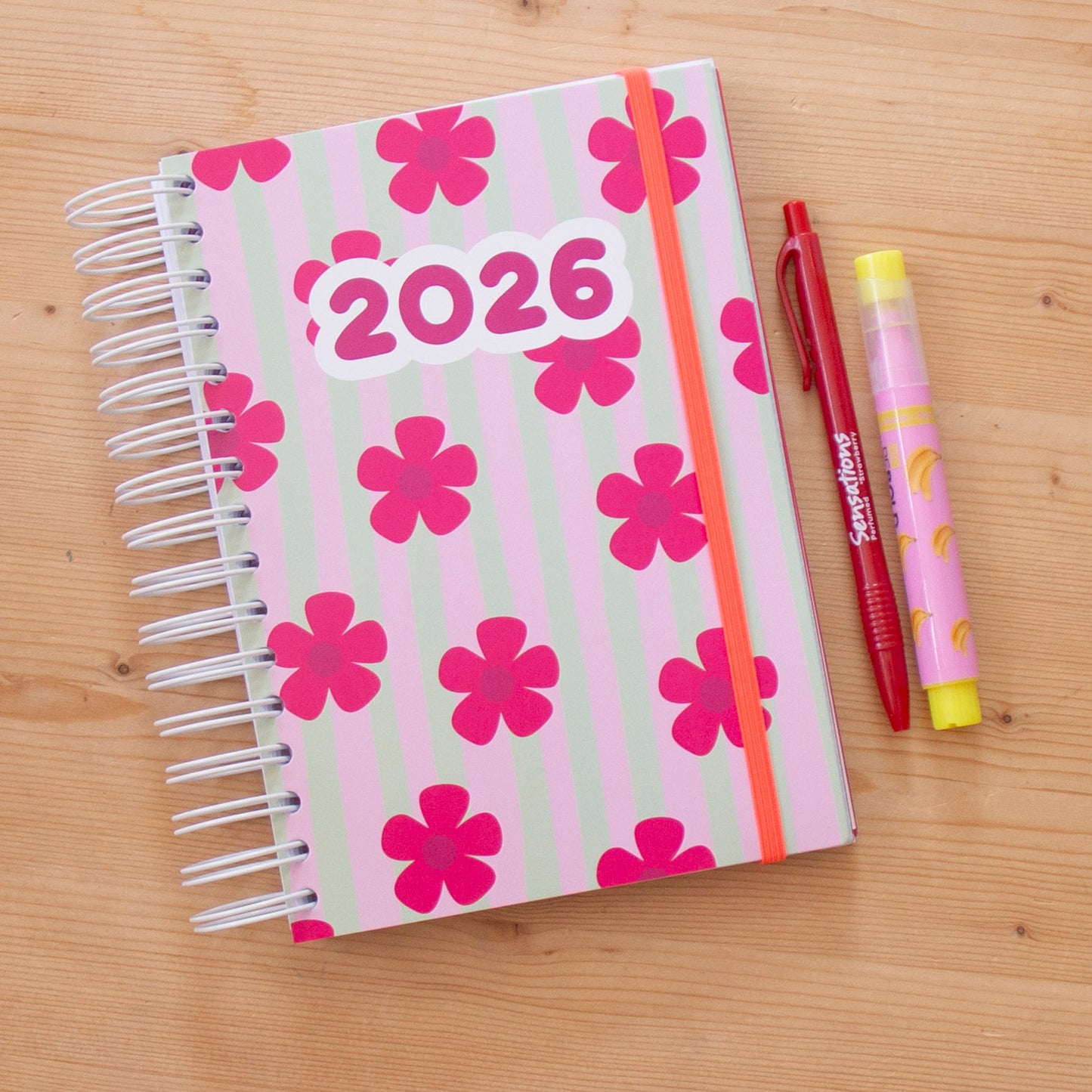 PRÉ-VENDA Agenda A5 Semanal 2026 Capa Dura FLOWER