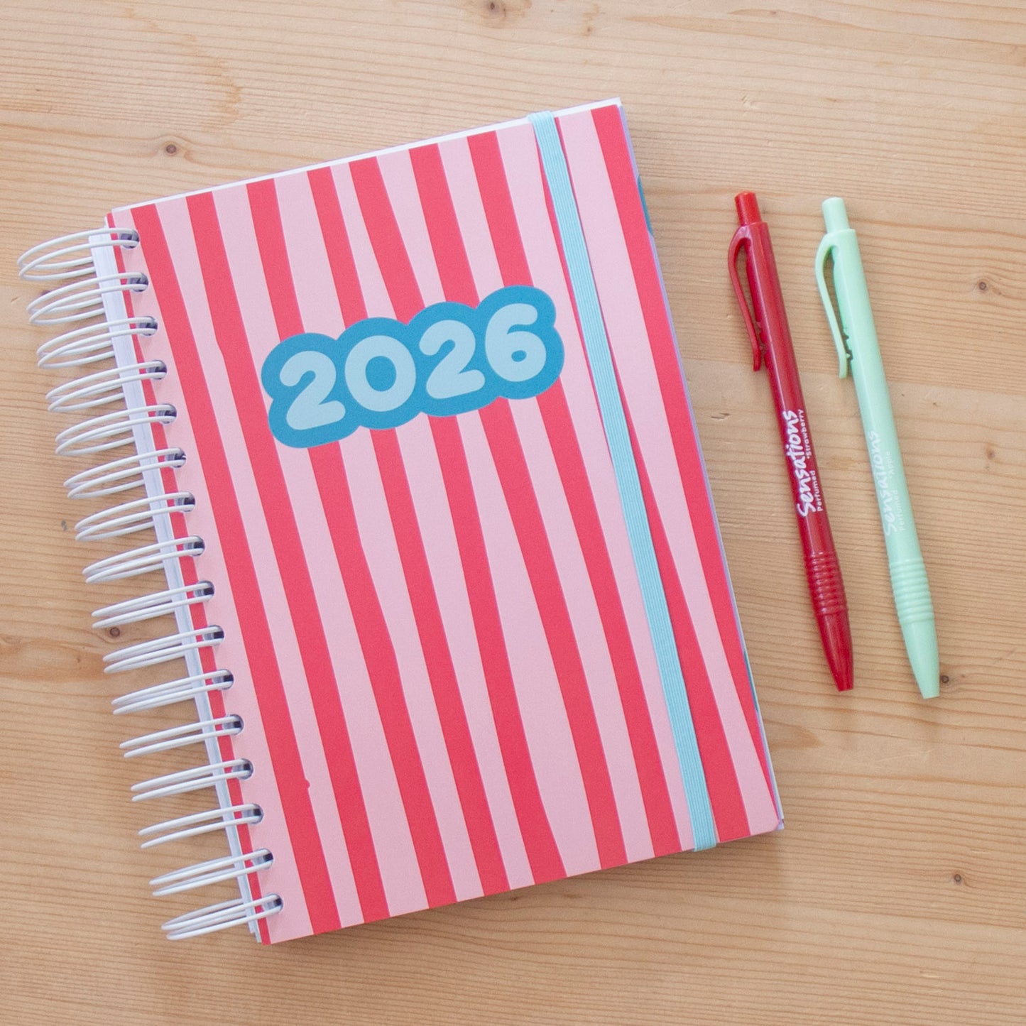 PRÉ-VENDA Agenda A5 Semanal 2026 Capa Dura FUN STRIPES