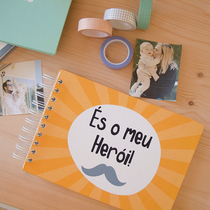 Álbum A5 com argolas ÉS O MEU HERÓI!