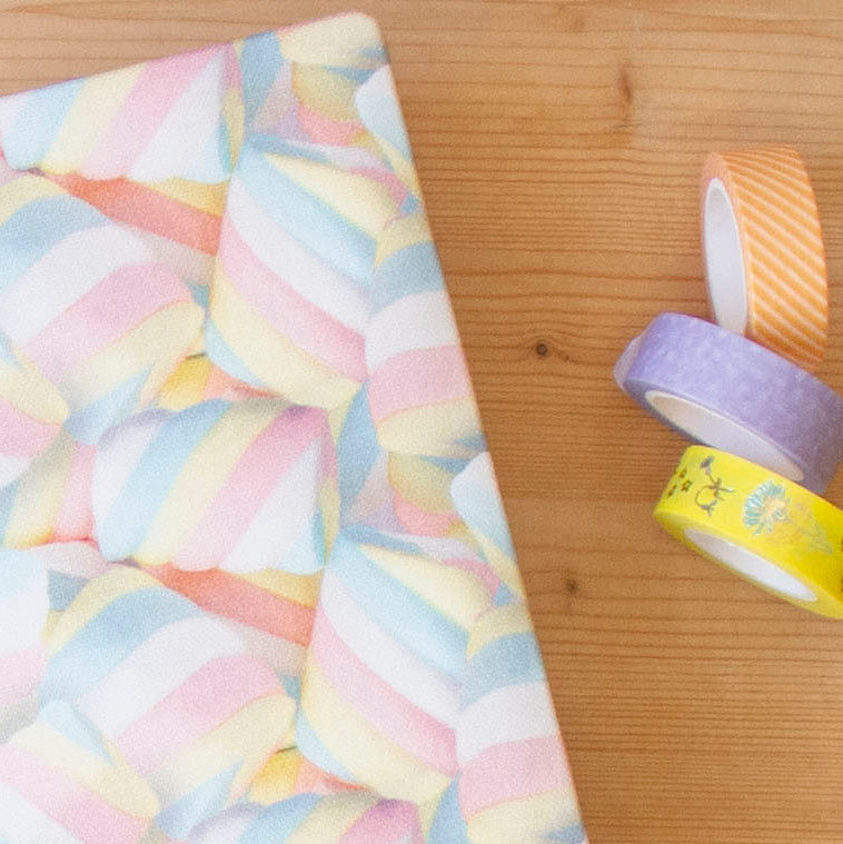 Álbum A4 tecido Marshmallow