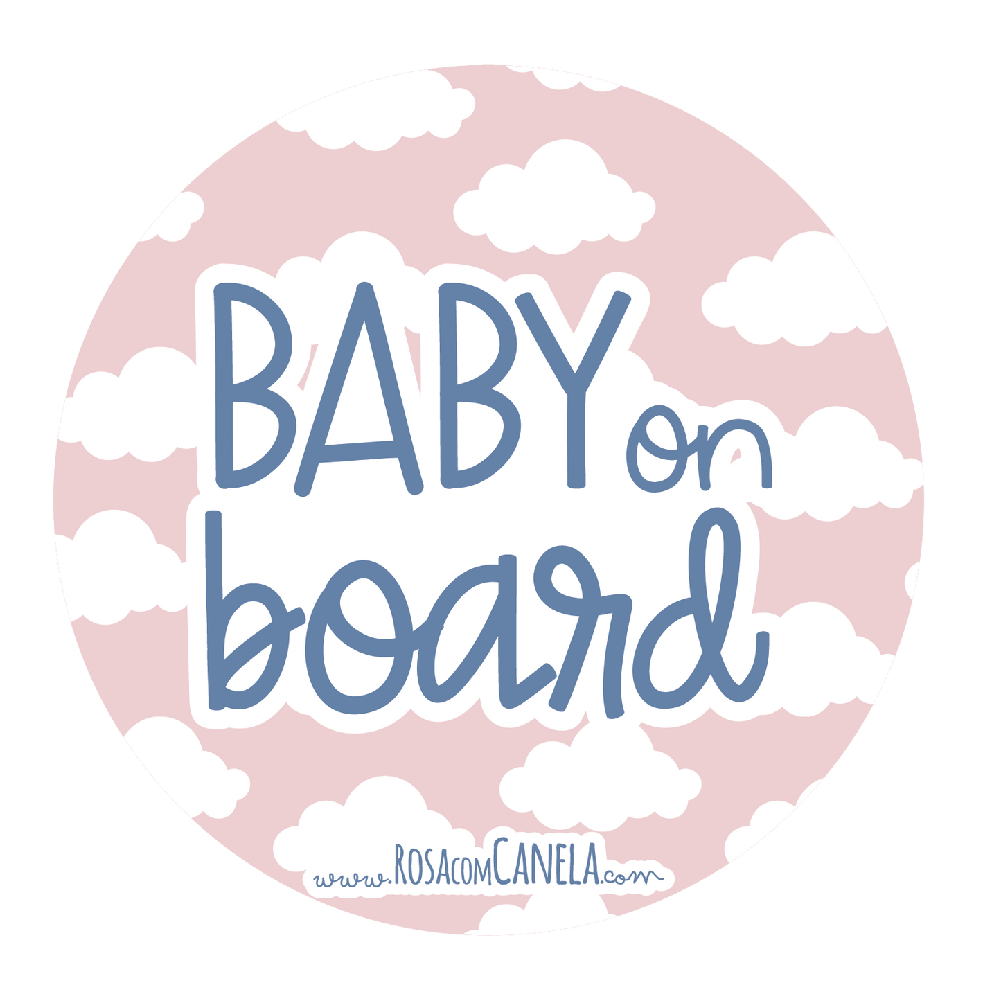 Baby on Nuvens Rosa