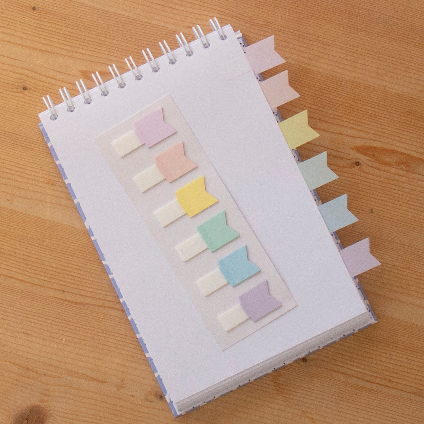 Kit 6 Marcadores de Página Pastel Bandeira (120 un)