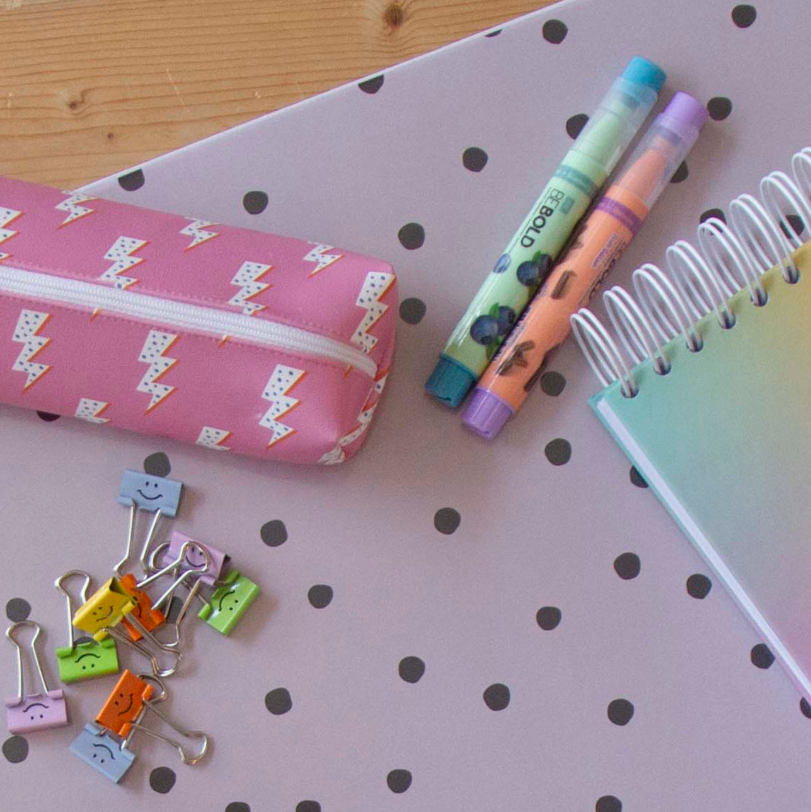 Base de Secretária Dots Nude