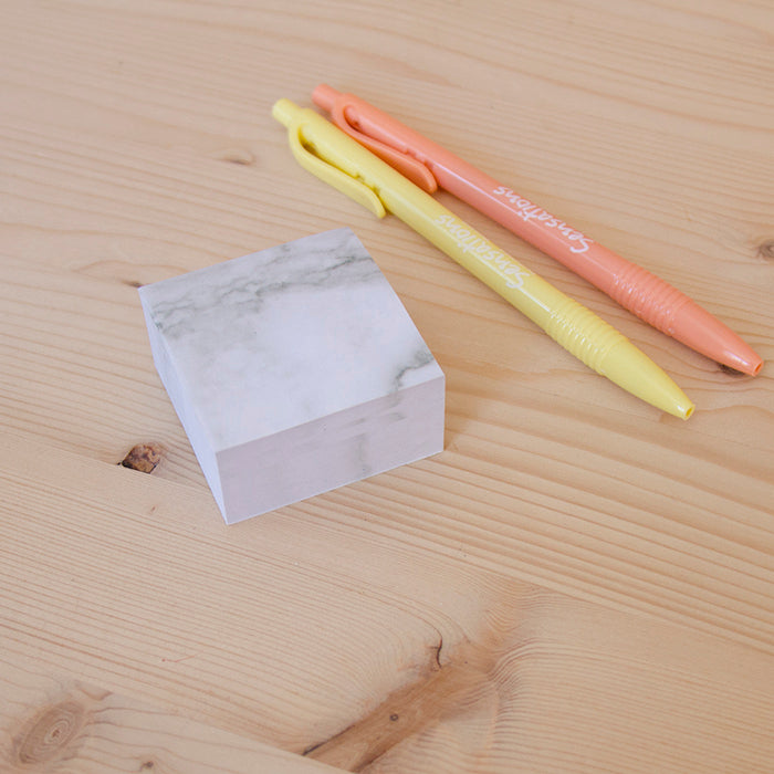 Sticky Notes 50x50mm Marble White